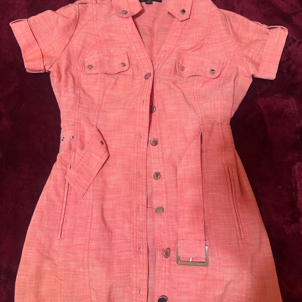 Sharagano Pink High Low Dress
